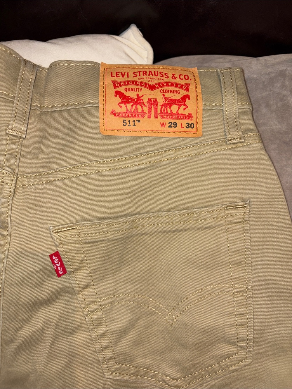 Levi's 511 Tan Khaki Jeans